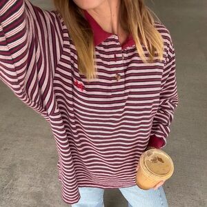 Damson Madder Remie Rugby Shirt